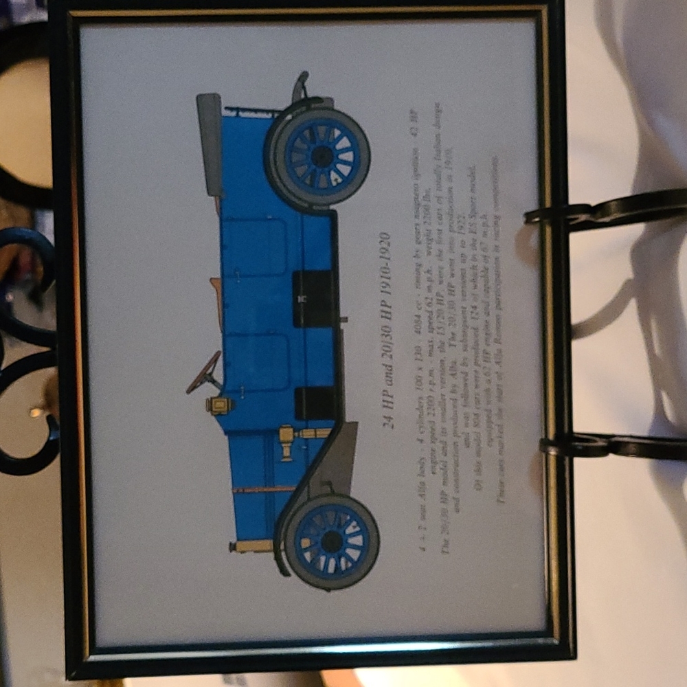 Vintage car print